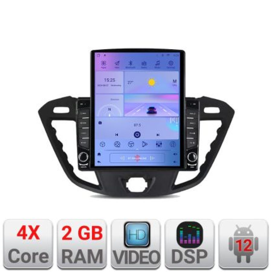 Navigatie Ford Transit K-845 ecran tip TESLA 9.7" cu Android Radio Bluetooth Internet GPS WIFI 2+32 DSP Quad Core - imagine 5