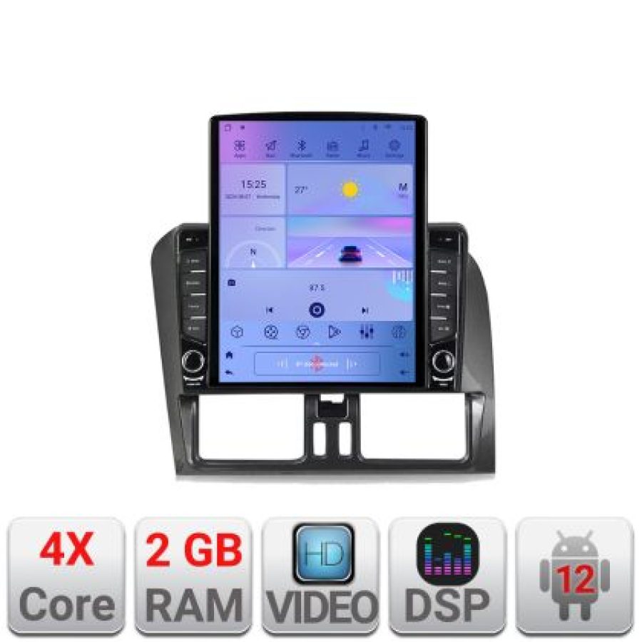 Navigatie dedicata Volvo XC60 K-272 ecran tip TESLA 9.7" cu Android Radio Bluetooth Internet GPS WIFI 2+32 DSP Quad Core - imagine 5