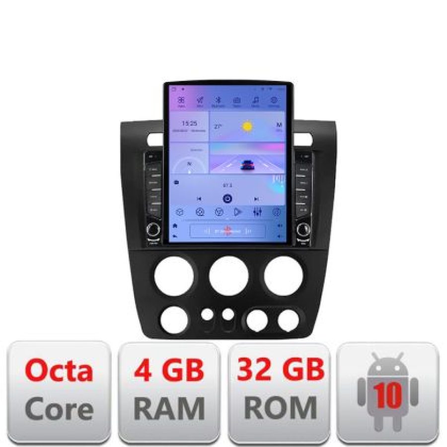 Navigatie Hummer H3 Android radio gps internet Octa Core 4+32 LTE Kit-h3+EDT-E709 - imagine 5