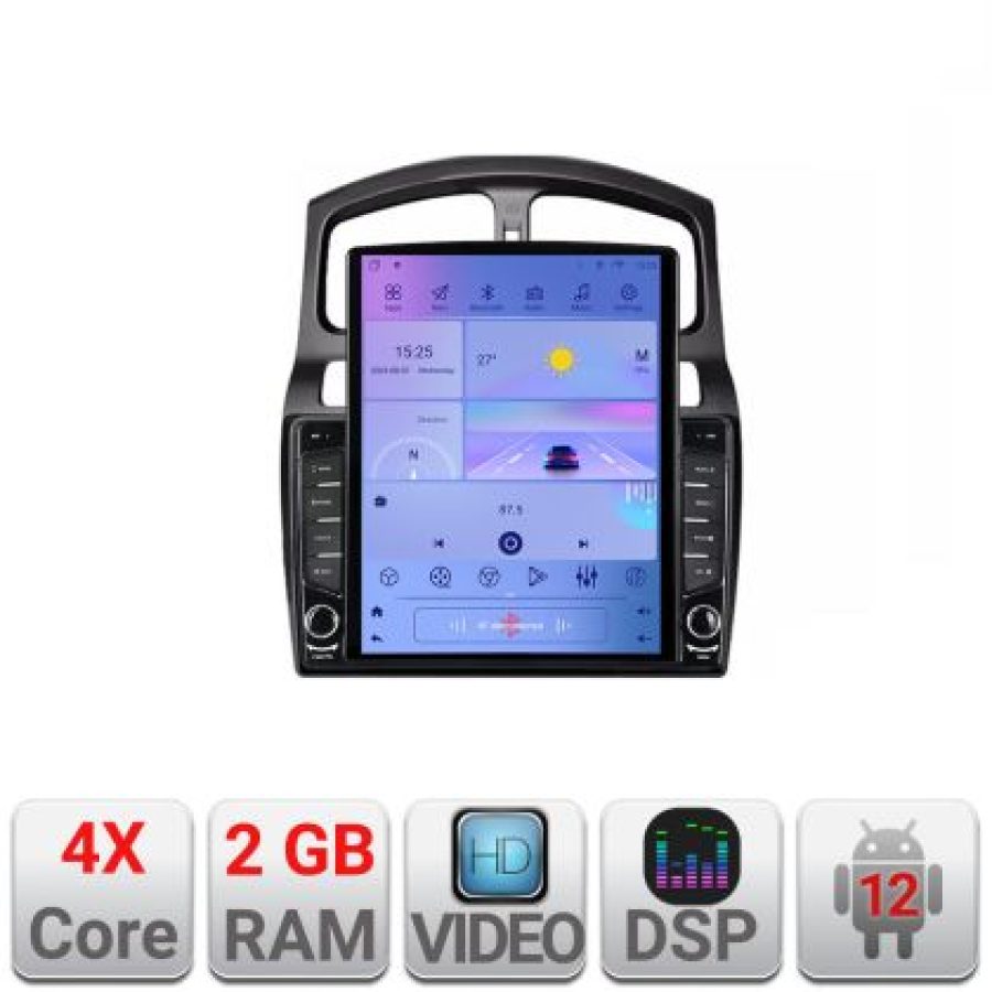 Navigatie HHyundai Santa Fe 2000-2006 ecran tip TESLA 9.7" cu Android Radio Bluetooth Internet GPS WIFI 2+32 DSP Quad C - imagine 5