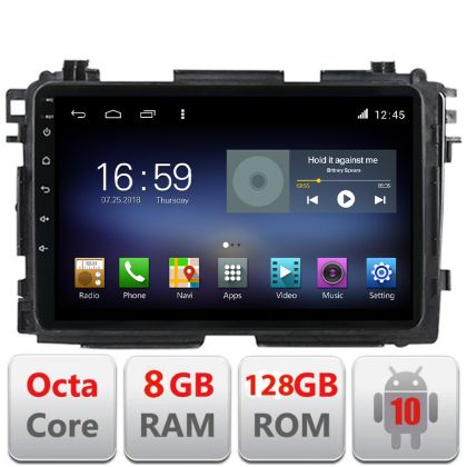 Navigatie Honda HR-V 2013-2018 Android radio gps internet Octa Core 8+128 LTE Kit-hr-v+EDT-E609 - imagine 3