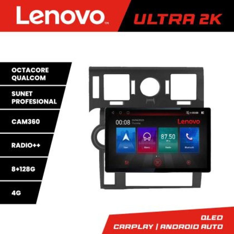 Navigatie Hummer H2 2002-2008 ecran 13" 2K 8+128 Android Waze USB Navigatie 4G 360 Toslink Youtube Radio kit-hu - imagine 4