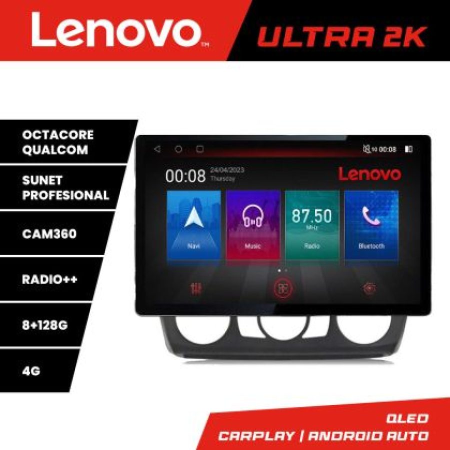 Navigatie BMW Seria 1 E87 2007-2011 clima manuala N-bmw117-manual ecran 13" 2K 8+128 Android Waze USB Navigati - imagine 4