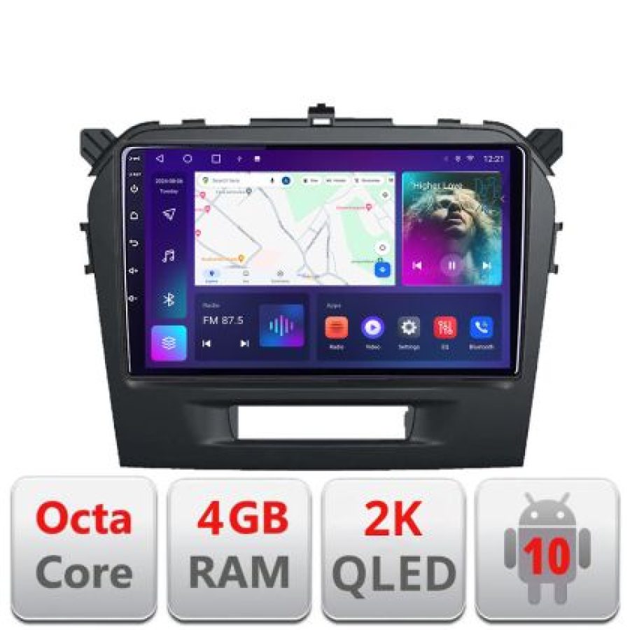 Navigatie Suzuki Grand Vitara 2016- C-2265 Android Octa Core Ecran 2K QLED GPS 4G 4+32GB 360 KIT-2265+EDT-E409-2K - imagine 6