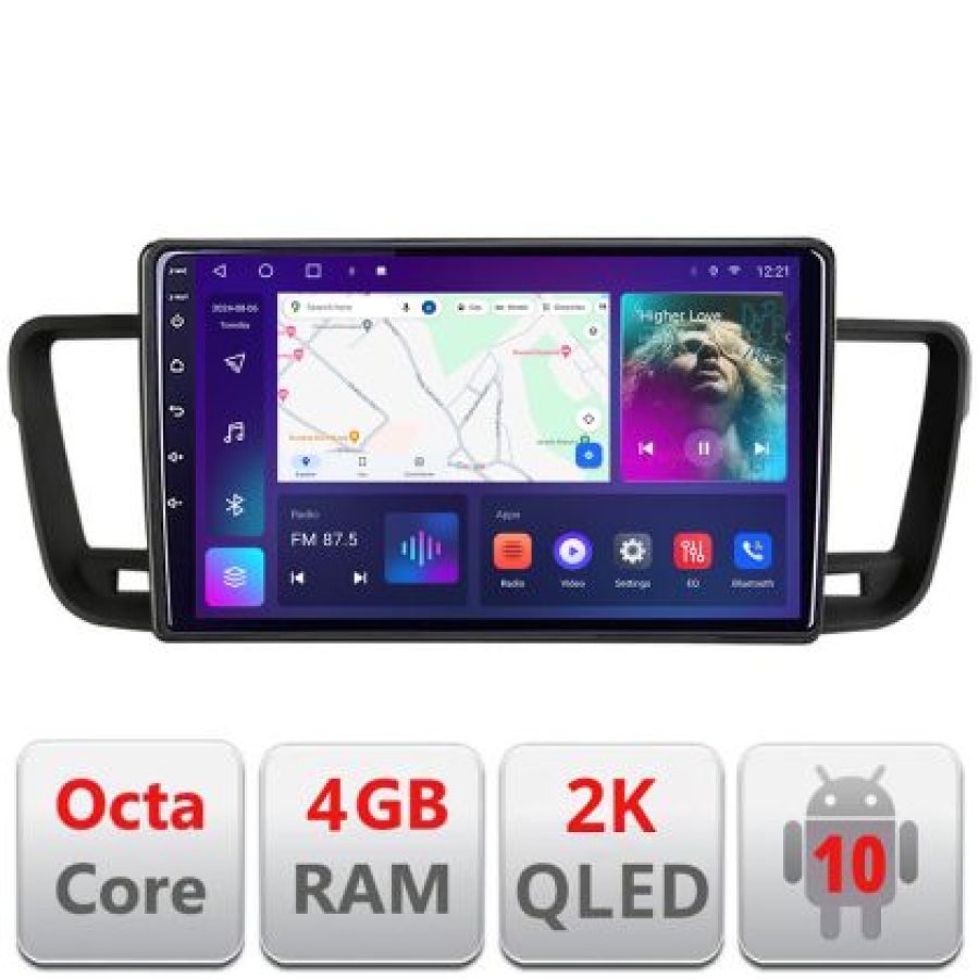 Navigatie Peugeot 508 C-5637 Android Octa Core Ecran 2K QLED GPS 4G 4+32GB 360 KIT-5637+EDT-E409-2K - imagine 4