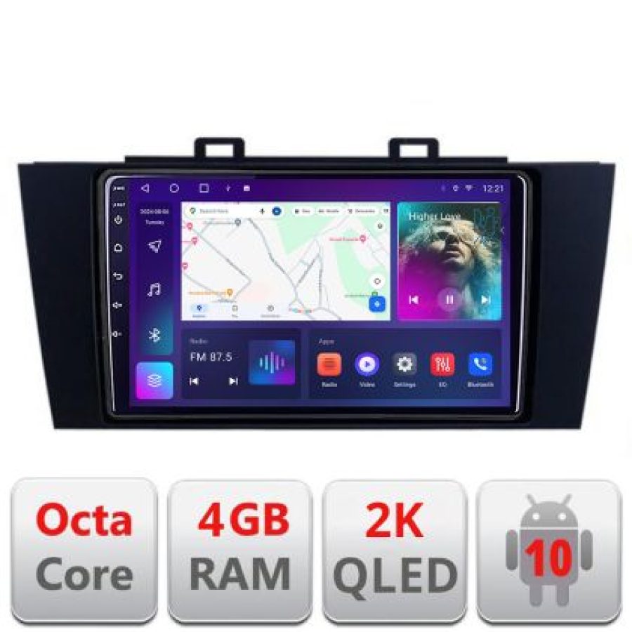 Navigatie Subaru Outback 2014-2019 C-OUTBACK5 Android Octa Core Ecran 2K QLED GPS 4G 4+32GB 360 KIT-OUTBACK5+EDT-E409-2K - imagine 4
