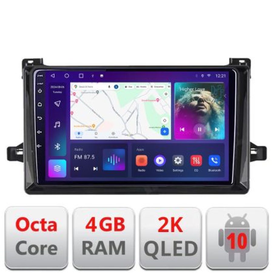 Navigatie Toyota Prius 2015- C-TY50 Android Octa Core Ecran 2K QLED GPS 4G 4+32GB 360 KIT-TY50+EDT-E409-2K - imagine 4