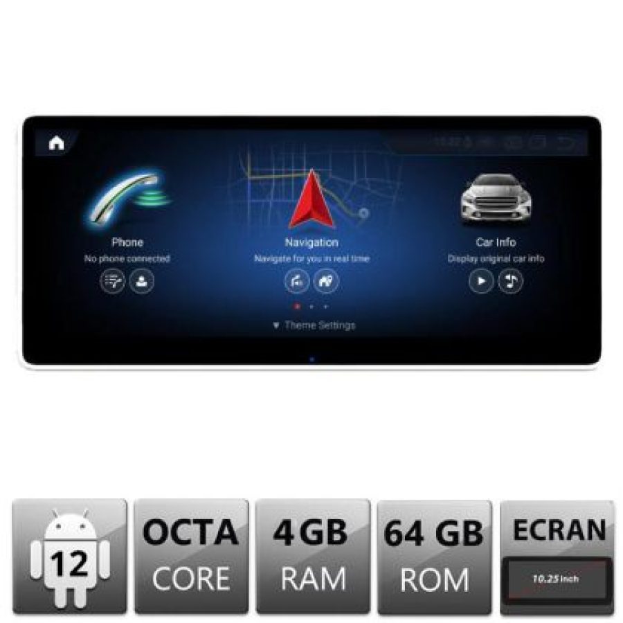 Navigatie Mercedes GLK X204 2008-2011 NTG4 ecran de 10.25" Android gps 4G 4+64 1920x720 - imagine 3