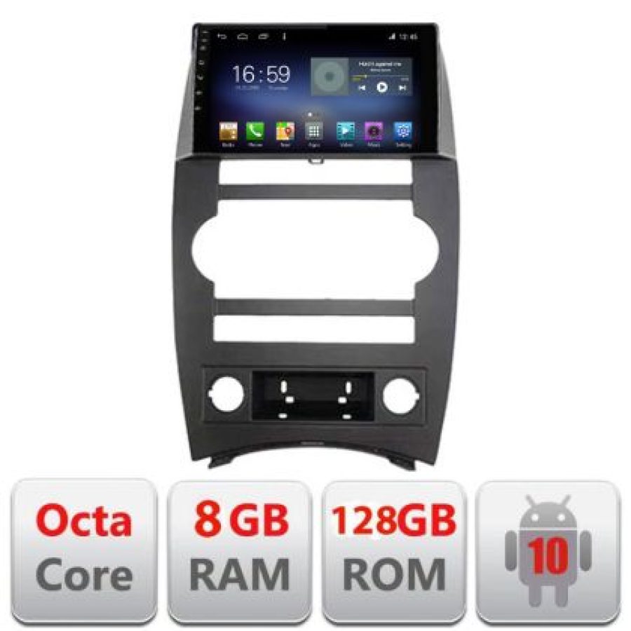 Navigatie Jeep Commander Android radio gps internet Octa Core 8+128 LTE Kit-commander+EDT-E609 - imagine 3