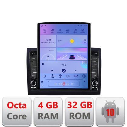 Navigatie Fiat ducato 2022- G-ducato ecran Tesla 9.7" QLED,Octacore,4Gb RAM,32Gb Hdd,4G,Qled,360,DSP,GPS,Carplay - imagine 5