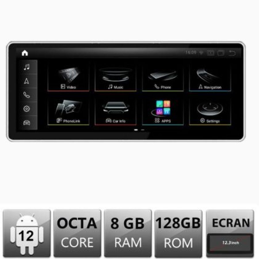 Navigatie Audi A6 C6 MMI3G 2009-2010 Android Octa Core 8+128 12.3" 1920x720 - imagine 3