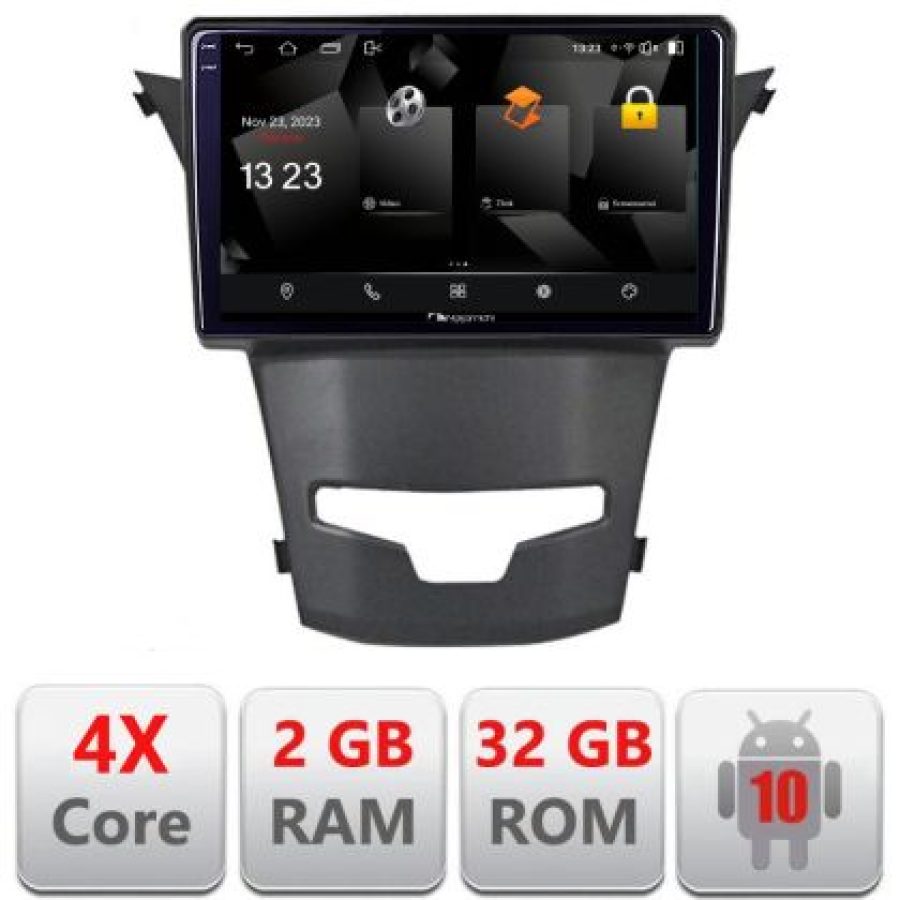 Navigatie Ssangyong Korando 2014-2019 5230-1159 Android Ecran 720P Quad Core 2+32 carplay android auto - imagine 3