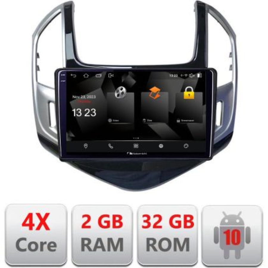 Navigatie Chevrolet Cruze 2013- 5230-1267 Android Ecran 720P Quad Core 2+32 carplay android auto - imagine 3