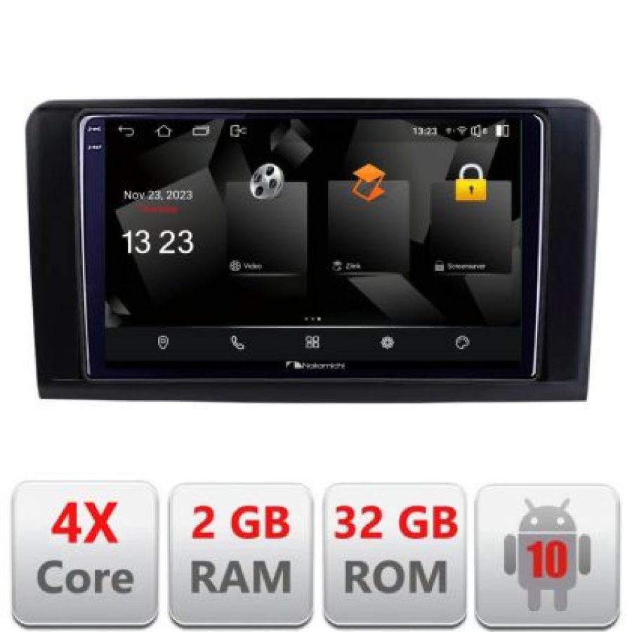 Navigatie Mercedes ML GL 5230-213 Android Ecran 720P Quad Core 2+32 carplay android auto - imagine 3