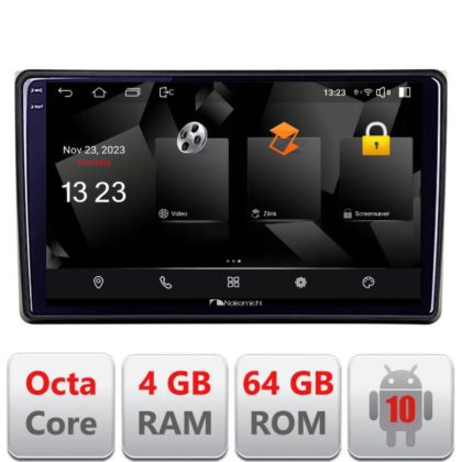 Navigatie Audi A4 B6 Quad Core 5510-050 Android Octa Core 720p 4+64 DSP 360 camera carplay android auto - imagine 3