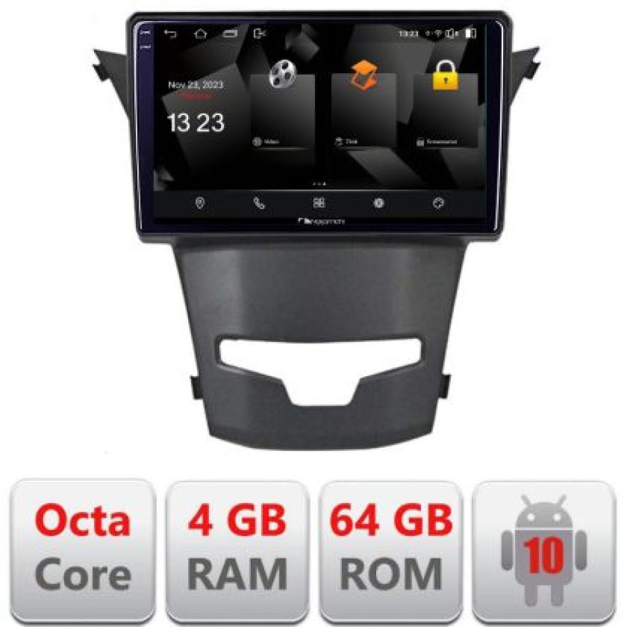 Navigatie Ssangyong Korando 2014-2019 5510-1159 Android Octa Core 720p 4+64 DSP 360 camera carplay android auto - imagine 3