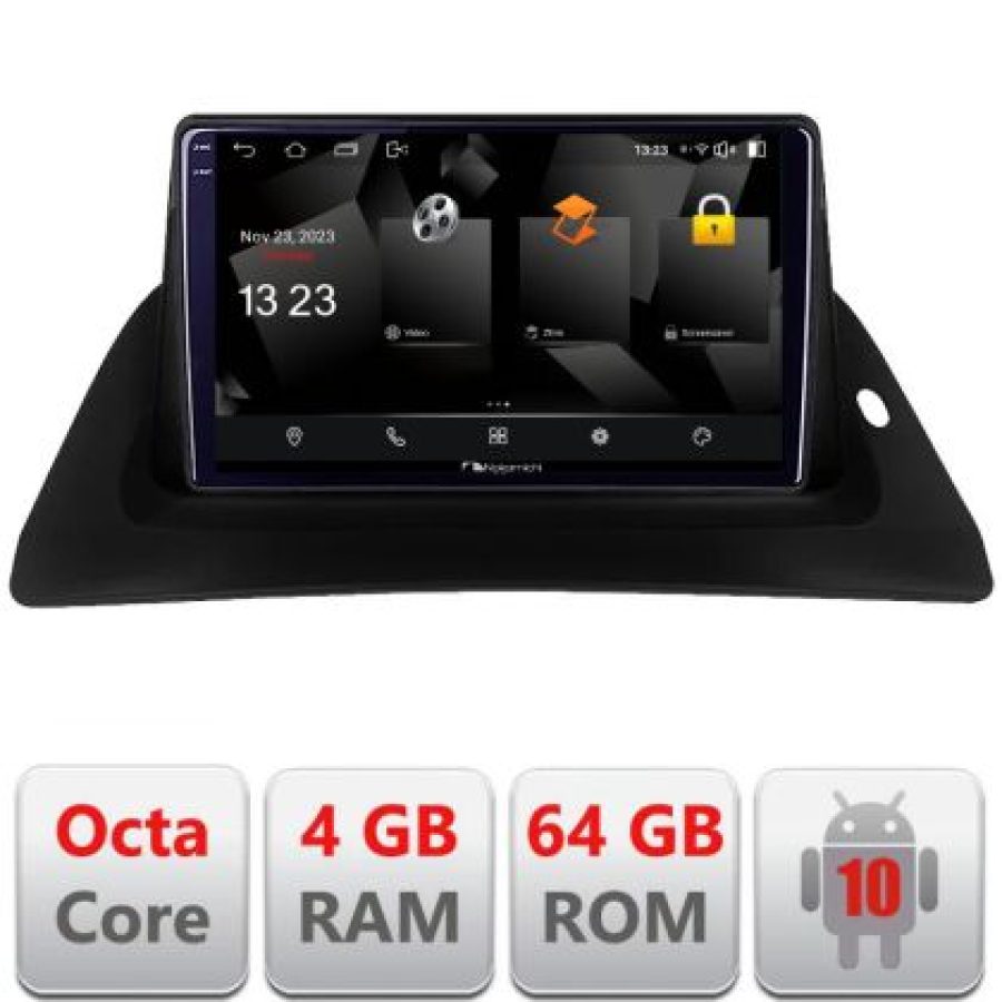 Navigatie Renault Kangoo  Android Octa Core 720p 4+64 DSP 360 camera carplay android auto - imagine 3