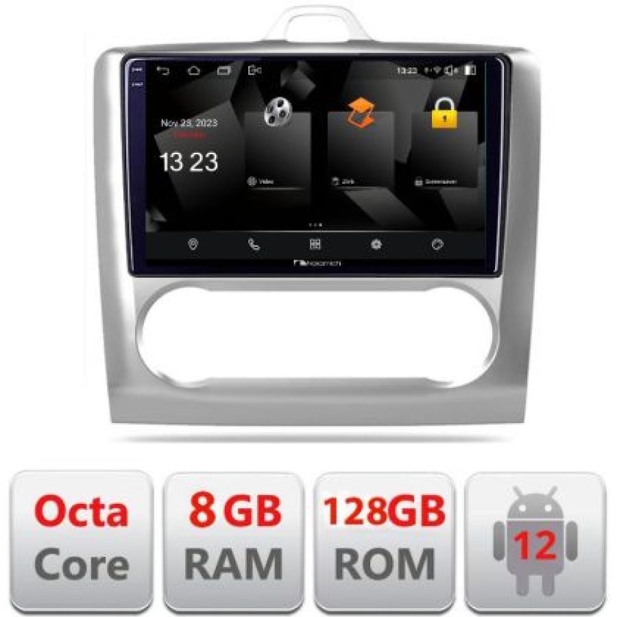 Navigatie Ford Focus 2 Automat 5960Pro-140-automatic Android Octa Core Qualcomm 2K Qled 8+128 DTS DSP 360 4G Optical - imagine 3