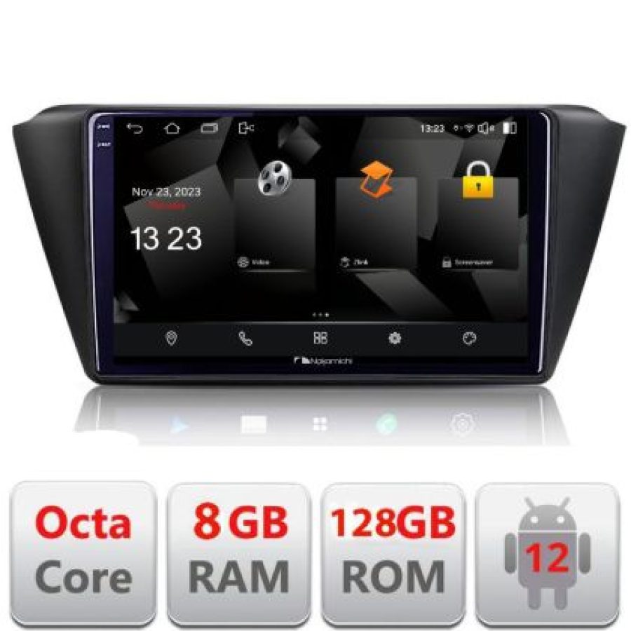 Navigatie Skoda Fabia 2015- 5960Pro-541 Android Octa Core Qualcomm 2K Qled 8+128 DTS DSP 360 4G Optical - imagine 3