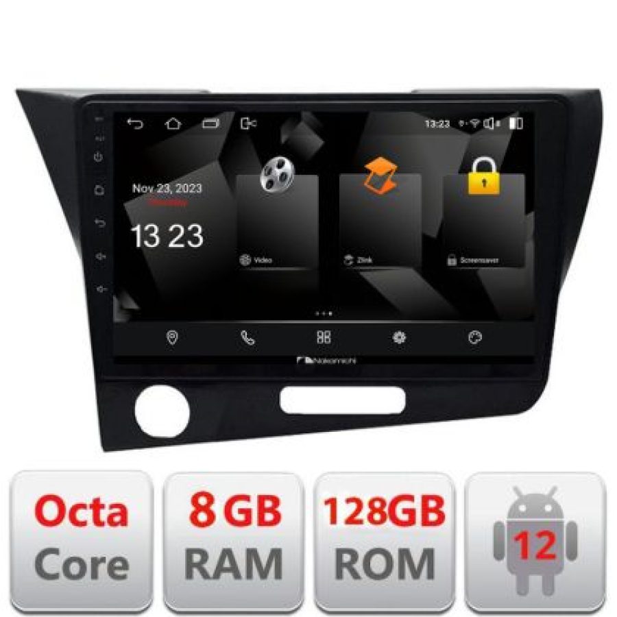Navigatie Honda CR-Z 2006-2013 Android radio gps internet quad core 8+128 carplay android auto - imagine 3