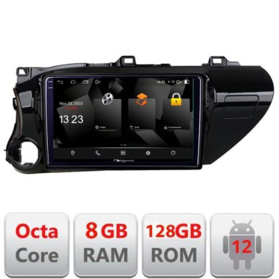 Navigatie Toyota Hilux 2016- 5960Pro-TY59 Android Octa Core Qualcomm 2K Qled 8+128 DTS DSP 360 4G Optical - imagine 3