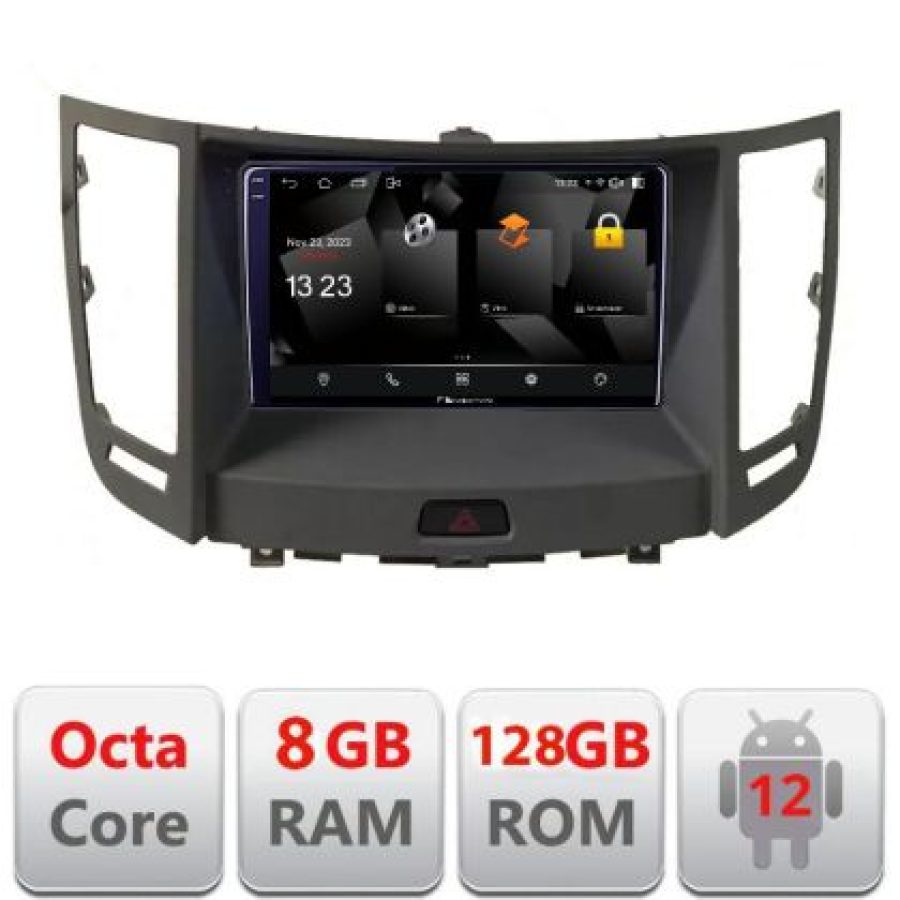 Navigatie Infinity FX intre anii 2009-2012 Android Octa Core Qualcomm 2K Qled 8+128 DTS DSP 360 4G Optical - imagine 3