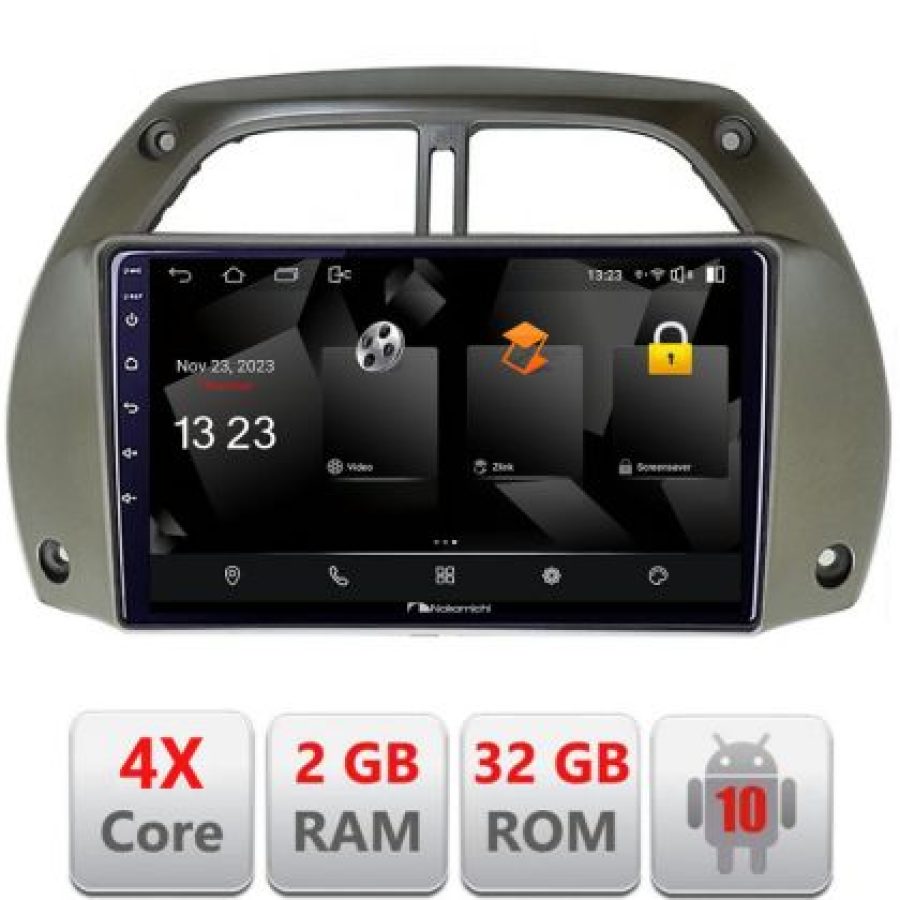 Navigatie Toyota Rav 4 2000-2004 Android Ecran 720P Quad Core 2+32 carplay android auto - imagine 3