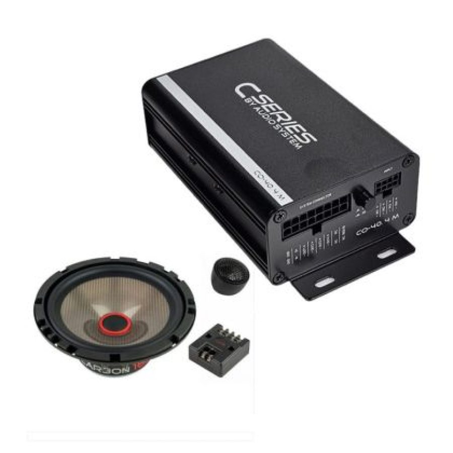 Pachet difuzoare component 2x40W fata, cu amplificator CO-40.4, inele difuzoare si cablaje plug&play pe masina - imagine 6