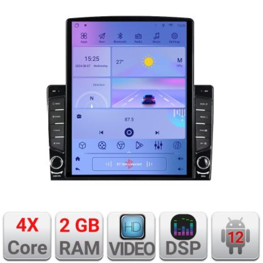 Navigatie VW Touareg 2002-2010 Android radio gps internet quad core 2+32 ecran vertical 9.7" kit-touareg-old+EDT-E708 - imagine 5