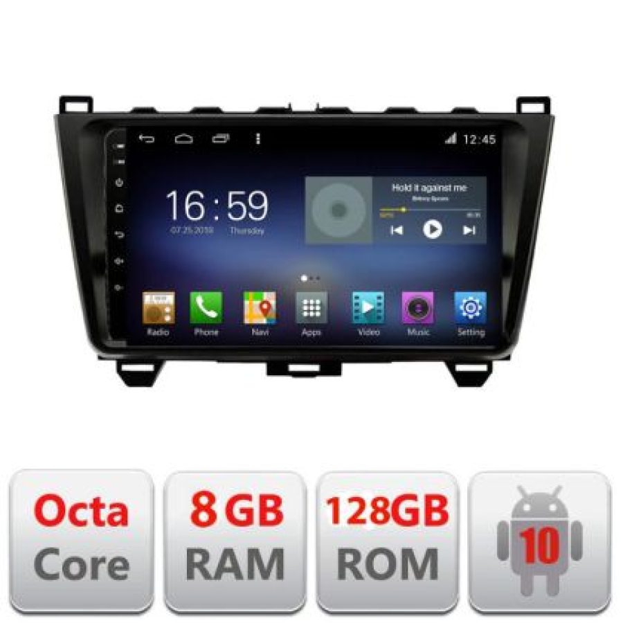 Navigatie MAZDA 6 F-012 Octa Core cu Android Radio Bluetooth Internet GPS WIFI DSP 8+128GB 4G - imagine 3