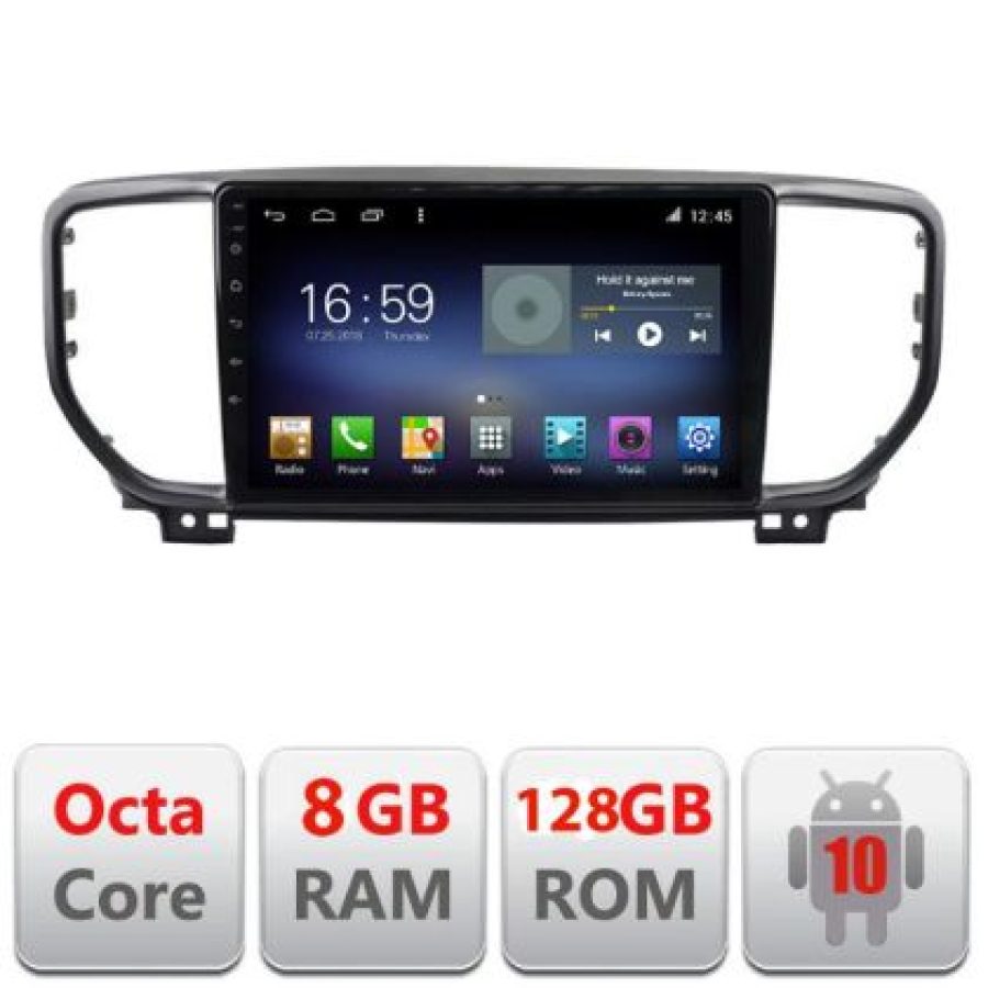Navigatie Kia Sportage facelift 2019- F-sportage-19 Octa Core cu Android Radio Bluetooth Internet GPS WIFI DSP 8+128GB - imagine 3