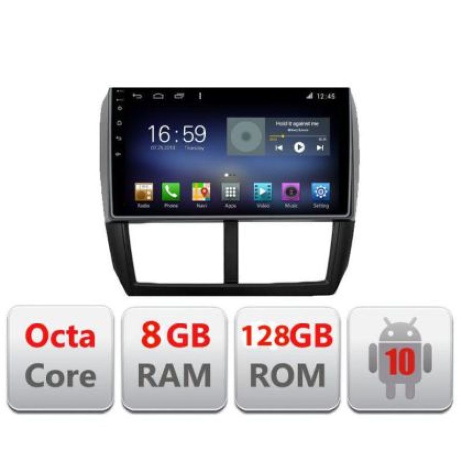 Navigatie SUBARU FORESTER 2007-2013 F-su01 Octa Core cu Android Radio Bluetooth Internet GPS WIFI DSP 8+128GB 4G - imagine 3