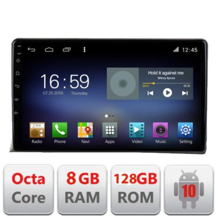 Navigatie vw multivan 2008-2015 F-multivan Octa Core cu Android Radio Bluetooth Internet GPS WIFI DSP 8+128GB 4G - imagine 3