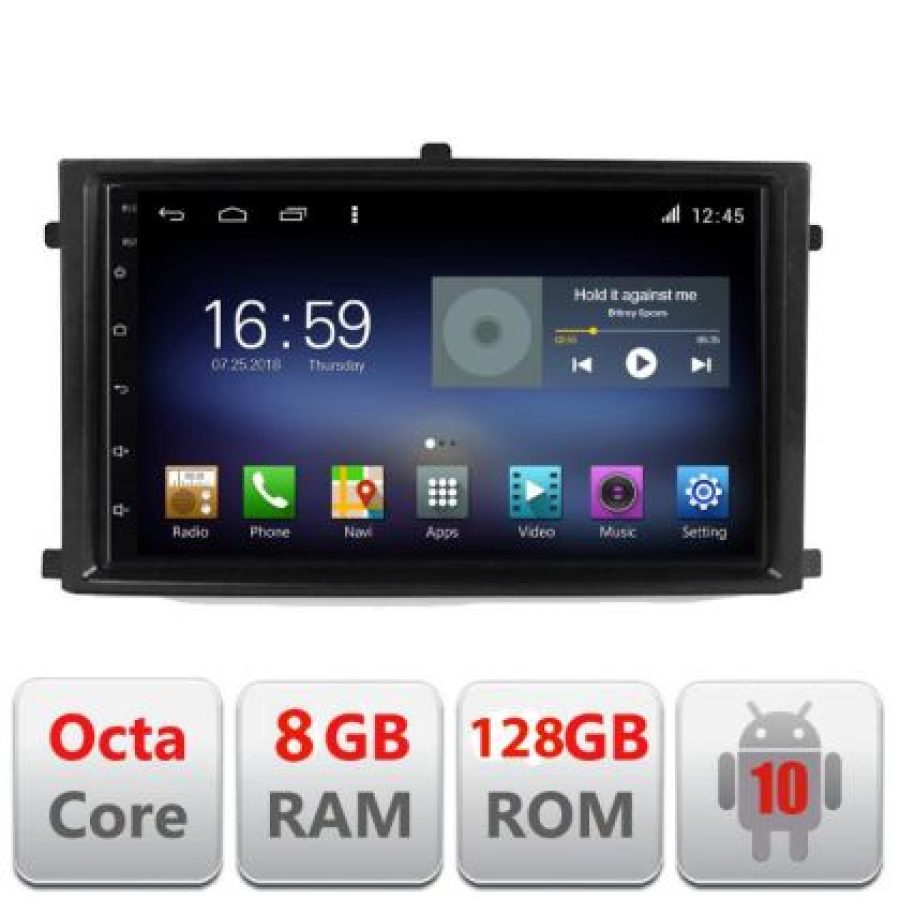 Navigatie Rexton 2019- F-rexton Octa Core cu Android Radio Bluetooth Internet GPS WIFI DSP 8+128GB 4G - imagine 3