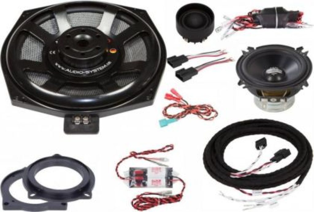 KIT audio dedicat BMW E,F,G Series, fata 100W + difuzoare bass 175W  Audio System German Sound - imagine 4