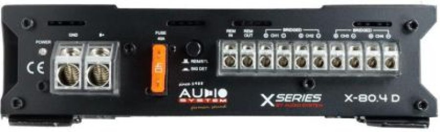Amplificator auto Digital Filtre HP LP  BP 4 Canale audio  Seria X-ION 4x80 150 watt 2 4 ohm 2x300 watt mono Audio System Germa - imagine 7