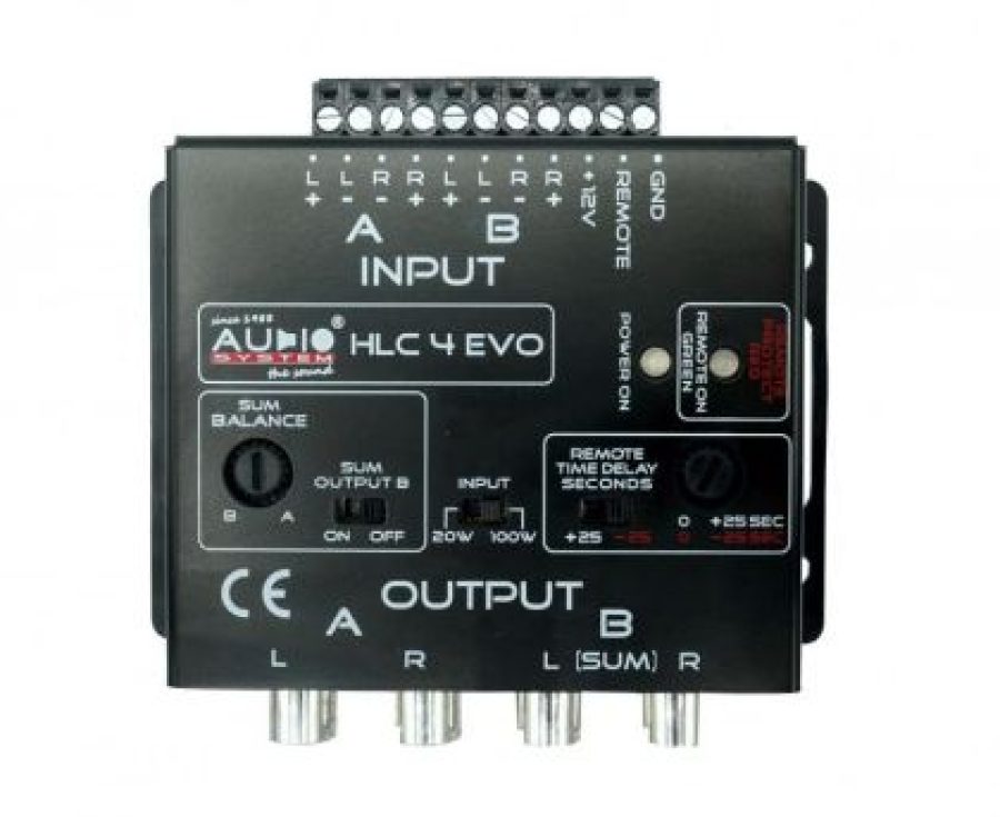 CONVERTOR HI-LOW 4 CANALE PRS (SIMULATOR REZISTENTA DIFUZOR) REMOTE OUT (iesire + pentru amplificator) 5V PRE OUT HI POWER PANA - imagine 6