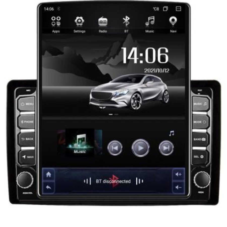 Navigatie universala 2din-2 ecran tip TESLA 9.7" cu Android Radio Bluetooth Internet GPS WIFI 4+32GB DSP 4G O - imagine 6