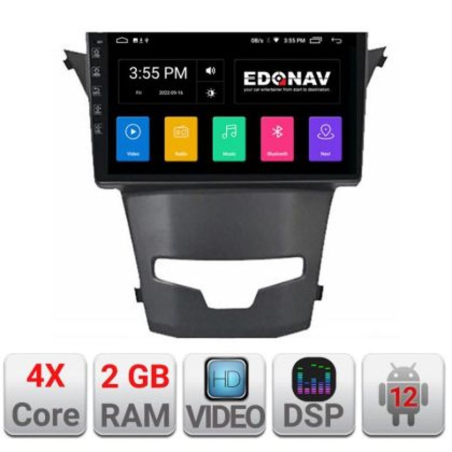 Navigatie Ssangyong Korando 2014-2019 A-1159  2+32 GB Android Waze USB Navigatie Internet Youtube Radio - imagine 5