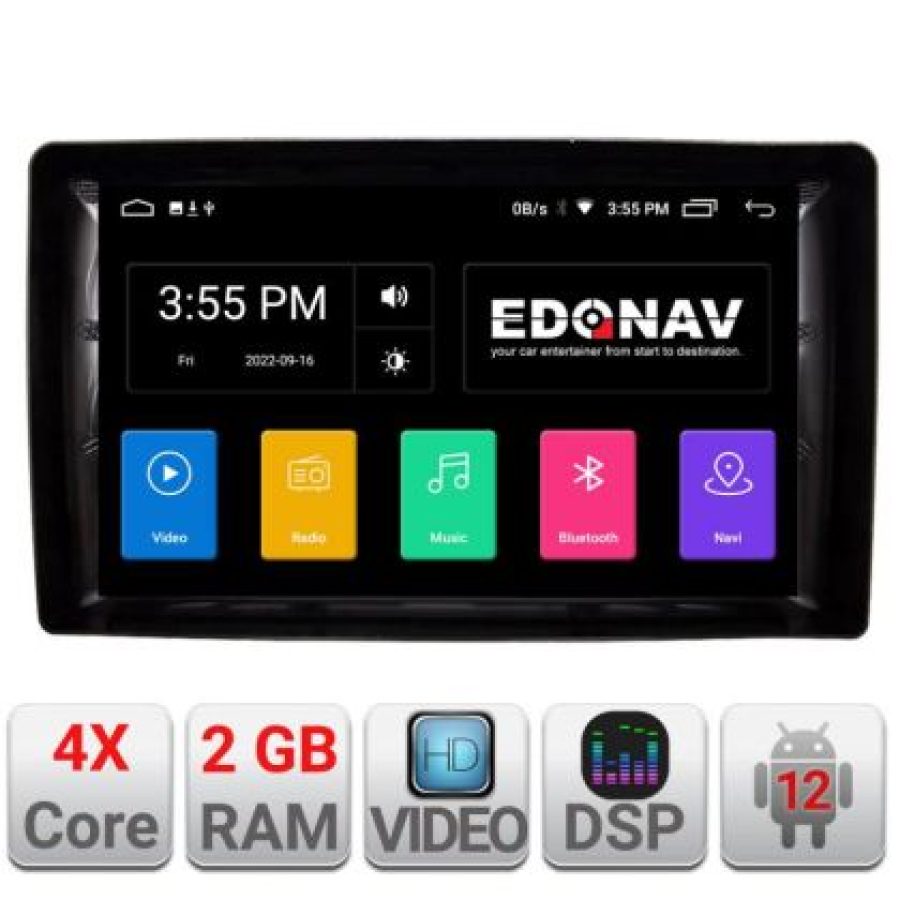 Navigatie universala 2din 9 inch 2+32 GB Android Waze USB Navigatie Internet Youtube Radio A-2din-2 - imagine 4