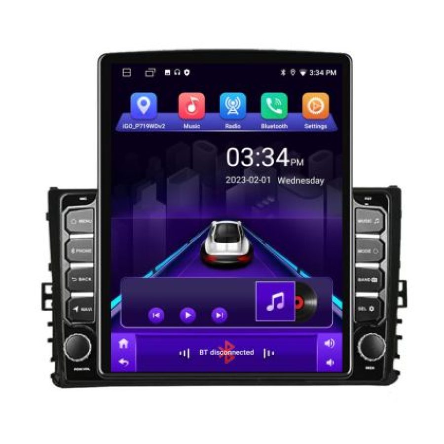 Navigatie Toyota Auris dupa 2017 K-Auris ecran tip TESLA 9.7" cu Android Radio Bluetooth Internet GPS WIFI 2+32 DSP Qu - imagine 6