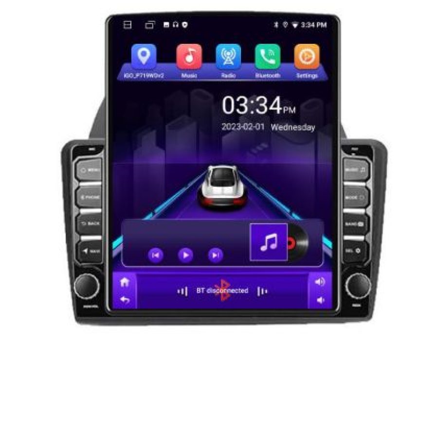 Navigatie Ford Fiesta K-256 ecran tip TESLA 9.7" cu Android Radio Bluetooth Internet GPS WIFI 2+32 DSP Quad Core - imagine 6