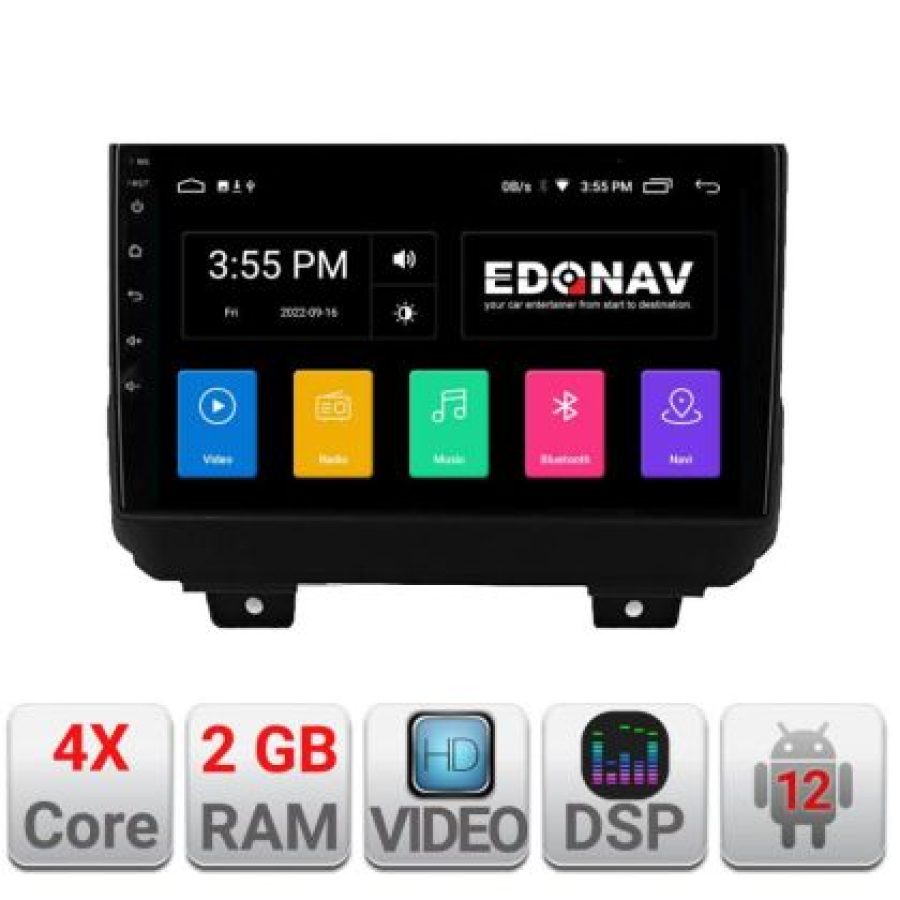 Navigatie Jeep Wrangler 2018- A-WRANGLER  2+32 GB Android Waze USB Navigatie Internet Youtube Radio - imagine 5