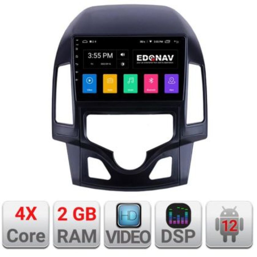 Navigatie HHyundai I30 2009-2012 clima automata A-I30AUTOMATIC  2+32 GB Android Waze USB Navigatie Internet Youtube Rad - imagine 5