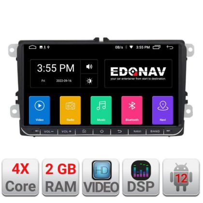 Navigatie VW Skoda Seat  cu Android GPS USB Bluetooth - imagine 4