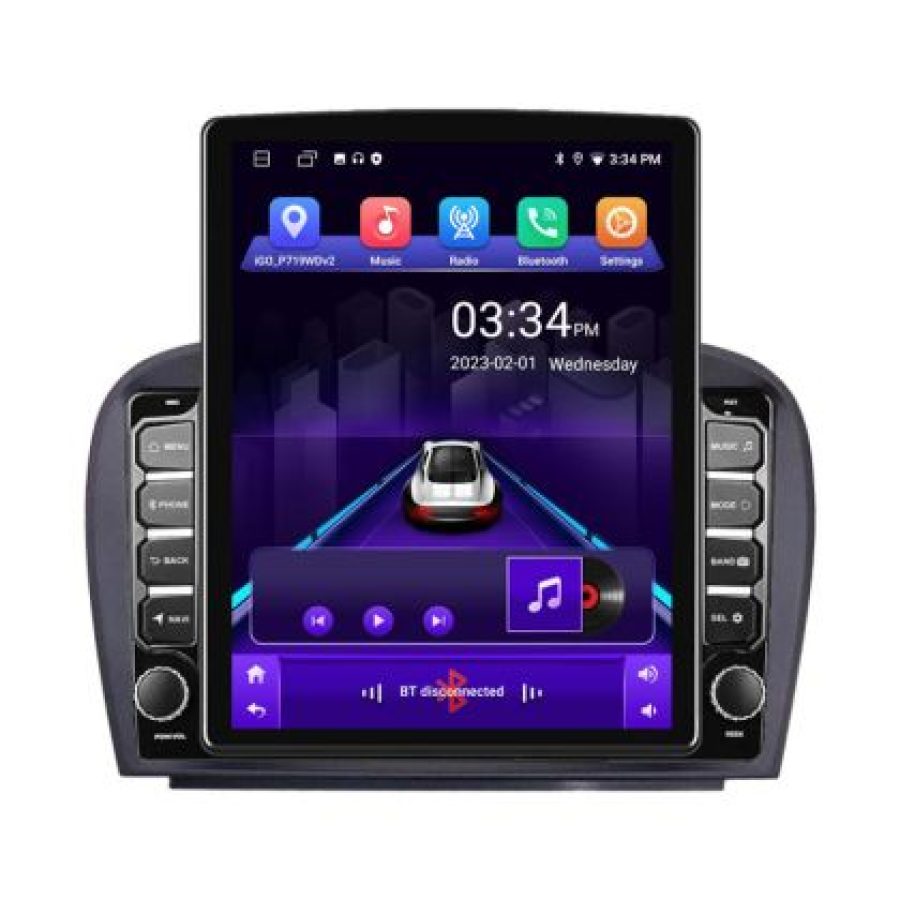 Navigatie Mercedes SL W230 2004-2011 K-W230 ecran tip TESLA 9.7" cu Android Radio Bluetooth Internet GPS WIFI 2+32 DSP - imagine 6