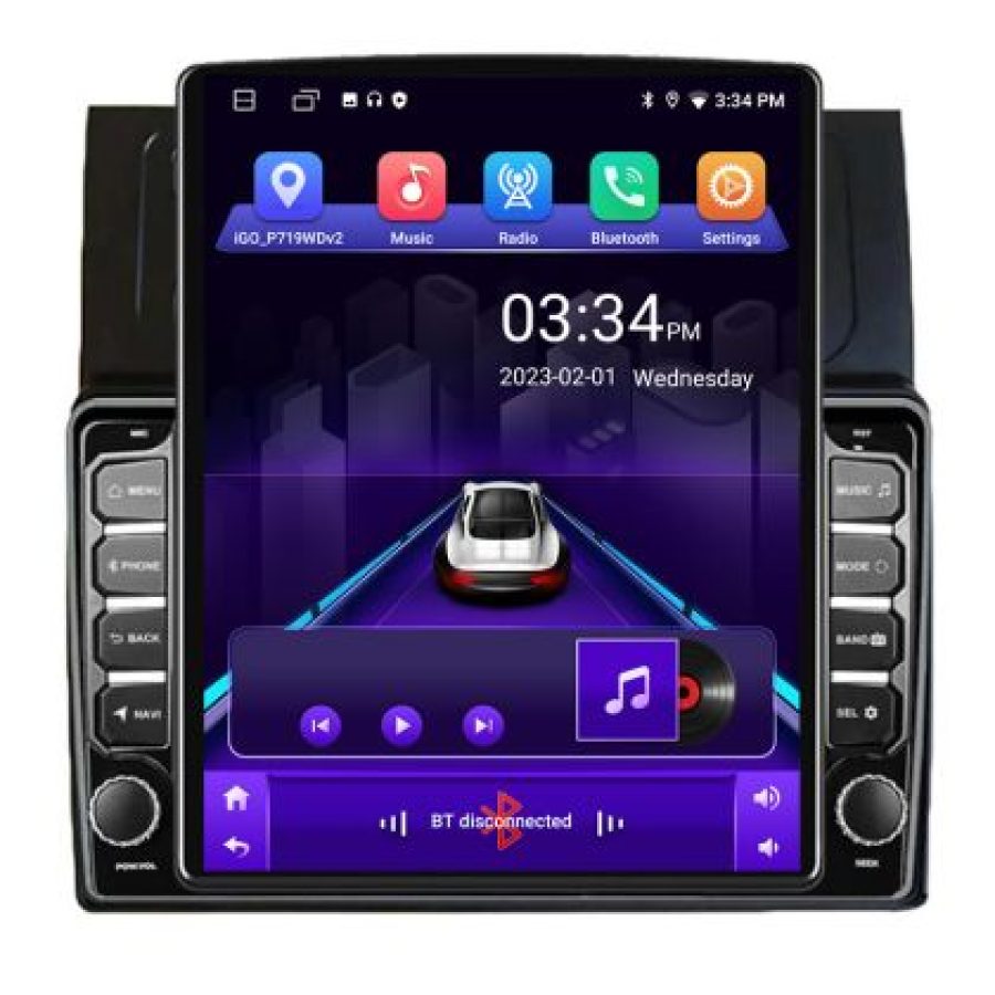 Navigatie VW Touran 2003-2009 clima automata K-touran2 ecran tip TESLA 9.7" cu Android Radio Bluetooth Internet GPS WI - imagine 6