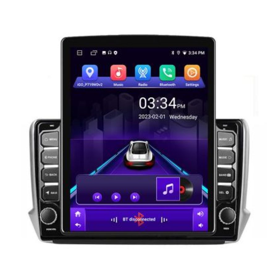 Navigatie Peugeot 208 2008 K-PSA ecran tip TESLA 9.7" cu Android Radio Bluetooth Internet GPS WIFI 2+32 DSP Quad Core - imagine 6
