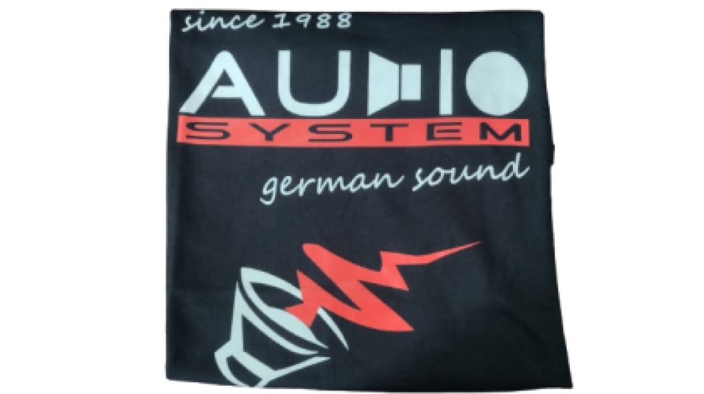 ﻿Tricou cu sigla AUDIO SYSTEM pe piept W-TSHIRT-M - imagine 7