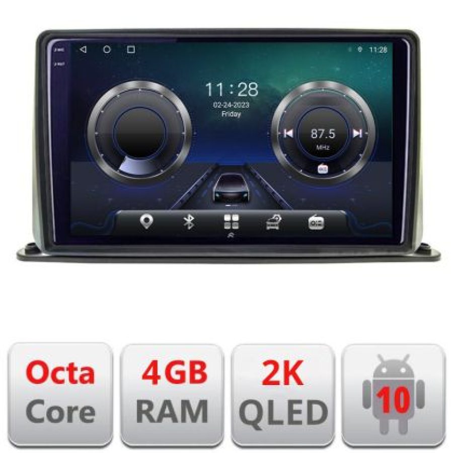 Navigatie universala 2 din 9 inch Android Octa Core Ecran 2K QLED GPS 4G 4+32GB 360 KIT-2din-1+EDT-E409-2K - imagine 7